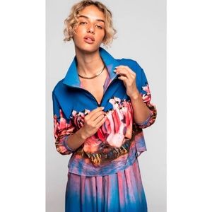 Togetherland X BBC Earth flamingo windbreaker size small J3